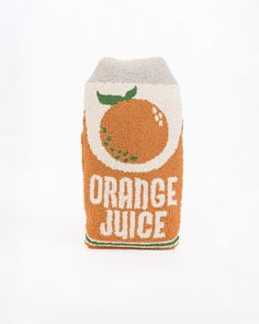 orange juice carton shaped throw pillow Tech Clothing, Orange Pillow, 2024 Wishlist, Juice Box, Desk Planners, Juice Boxes, Cake Craft, Fake Cake, Orange Pillows