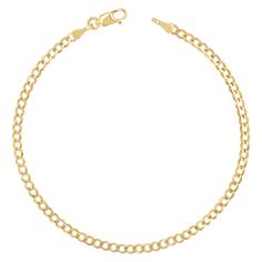 The perfect Cuban Link bracelet for the girl who wants a little more sparkle. This Diamond Cut Cuban Link bracelet is perfected using state of the art diamond cutting machines to give the chain that added sparkle. Refined and wont ever dull out. At 2.6mm wide, these links are large enough to make a statement yet dainty enough to pair well with all your other pieces. 

Link Size: 2.6mm x 3.2mm
Solid 14K Gold 
Lobster Clasp Lock
Lifetime Guarantee Cuban Link Bracelet, Link Chain Bracelet, Cuban Link Chain, Classic Elegant, Cuban Link, Personalized Necklace, The Girl Who, Diamond Cut, Bracelet Sizes