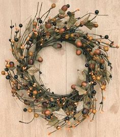 Country Mix Acorn Wreath 12 - Primitive Star Quilt Shop Acorn Wreath, Pip Berry Wreath, Large Pillar Candles, Eucalyptus Candle, Colored Burlap, Small Candle Holders, Candle Wreaths, Twig Wreath, Diy Fall Wreath