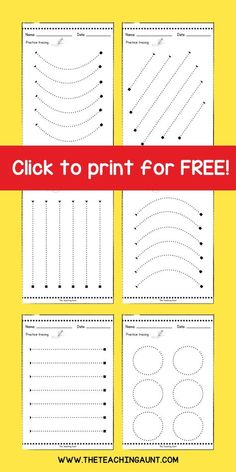 printable worksheet for kids to practice numbers and writing with the text, click to print for free