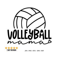 volleyball logo with the word volley ball mama on it