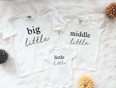 A set of matching t-shirts for your growing family. The set includes two t-shirts and a baby bodysuit. Buy one or all. * Children's sizes are available in bodysuits newborn up to 24 months and t-shirts in toddler sizes 2T to 4T and youth XS (4/6)  to L (14/16).    Please, refer to the sizing tables. * Can be ordered in adult sizes. * Machine washable, please see the tag for care instructions * Item designs are hand placed and may vary slightly from the picture. * Please, note that the accessorie Family Matching Cotton T-shirt Gift, Matching Family Cotton T-shirt, Cotton T-shirt With Text Print, Unisex Family T-shirt With Name Print, Unisex Family Name Print T-shirt, Cute Cotton T-shirt For Family, Family Matching Cotton T-shirt With Name Print, Family Matching Cotton T-shirt As A Gift, Unisex Cotton T-shirt For Family Occasions