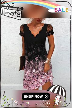 Back to School Outfit Women Elegant Dresses Summer Fashion Sexy V Neck Lace Short Sleeves Mini Dresses Ladies Vintage Black Club Party Dress V-neck Lace Patchwork Party Dress, V-neck Mini Dress With Lace Patchwork For Night Out, Party Mini Dress With Lace Patchwork, Spring V-neck Lace Dress For Night Out, V-neck Lace Patchwork Dress For Date Night, Lace Dress For Summer Night Out, Black V-neck Lace Dress For Summer, Summer Party Knee-length Lace Dress, Summer Night Out Dress With Lace Trim