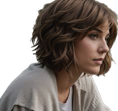 Layered Short Bob Hairstyles, Layered Short Bob, Short Layered Bob, Haircuts Women, Haircut 2023, Short Wavy Haircuts, Wolfcut Hair, Chin Length Haircuts, Short Layered Bob Hairstyles