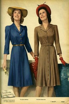 1940s Fashion Women 1940s, 1940s Costume, Vintage Inspired Fashion