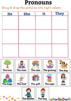 a printable worksheet with words and pictures on it