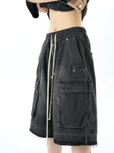 Statement Clothing Pieces, Grunge Shorts, Street Grunge, Unique Clothing Style, Diy Vetement, Japanese Street, Female Clothing, Unique Clothing