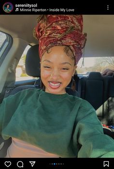 Head Scarf Outfit Black Women, Headscarf Styles With Braids, Head Wraps Black Women, Headwrap Aesthetic, Headwrap Ideas