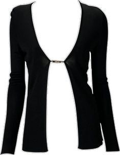 Gucci Designer V-neck Cardigan, Gucci Black Tops For Spring, Fitted Gucci Top For Night Out, Gucci Black Top For Spring, Gucci Fitted Tops For Spring, Fitted Gucci Tops For Spring, Chic Gucci Tops For Spring, Spring Chic Gucci Top, Chic Gucci Evening Tops