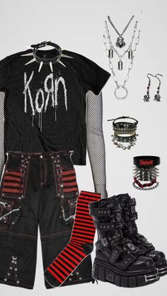 Metalhead outfit inspo Street Style Outfits Casual, Clothing Design Sketches, Concept Clothing