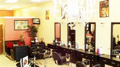 the salon is clean and ready for customers to use