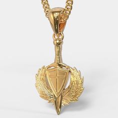 ★ St Michael Archangel Sword Pendant ★ Handcrafted St Michael Archangel Sword pendant/necklace for Men and Women. * Materials/Finishes ➤ Silver 925 ➤ 24K Gold Plated over Silver 925 ➤ 14K Rose Gold Plated over Silver 925 * Dimensions ➤ ~ 4.4 x 2.7 x 0.4 cm (~ 1.7 x 1.1 x 0.2 inches)/Bail: Suitable for up to ~ 4.5 mm (~ 0.18 inches) Chain * Weight: ~ 13 grams (in Silver 925) ----------------------------------------------------------------------------- IMPORTANT NOTES: ---------------------------- St Michael Archangel, Michael Archangel, Necklace Rose Gold, Precious Jewels, Rose Gold Chain, Necklace Rose, St Michael, Rose Gold Necklace, Rose Gold Color