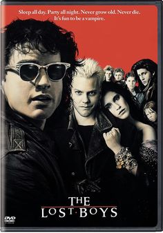 the lost boys movie poster with many pictures