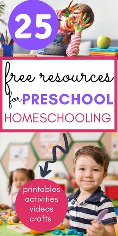 the 25 free resources for preschool homeschooling