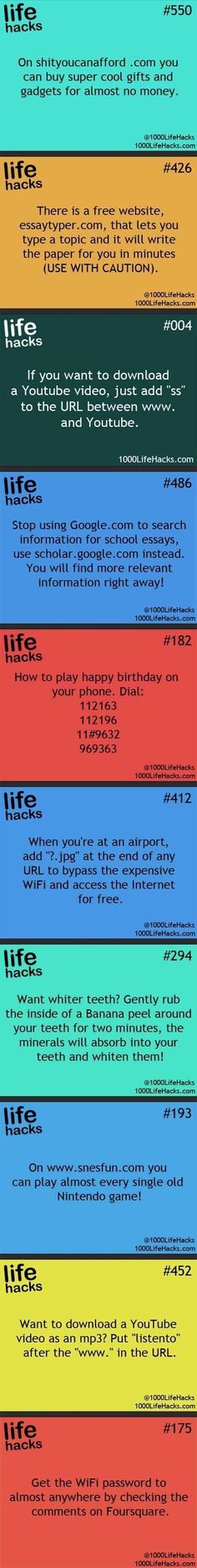 1000 Lifehacks, Hacking Websites, Telefon Pintar, 1000 Life Hacks, Life Hacks Websites, Birthday Funny, Essay Writer, College Hacks, After Life