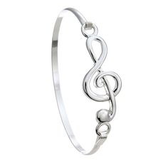 PRICES MAY VARY. Simple music note bracelet will make a stunning musical statement and special treat for you or a favorite music lover, music teacher or musician friend Treble clef bracelet with hook closure comes in a PammyJ gift box with a protective sleeve, great for gift giving Lightweight music bracelet measures 2.4 inches and will fit up to a 7 inch wrist Musician gift for women, girl, or teen musician for their birthday or celebration of an accomplishment. A great Mother's Day gift Here i Music Note Bracelet, Music Bracelet, Gift For Musician, Music Jewelry, Musician Gifts, Christmas Favorites, Treble Clef, Music Note, Diy Tips