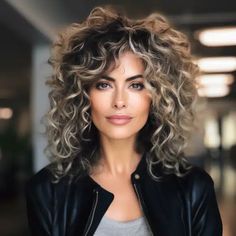 35 Best Curly Hairstyles for Women over 50 Perfect Curly Hair, Curly Shag Haircut, Natural Curly Hair Cuts, Medium Length Curly Hair, Layered Curly Hair, Curly Hair Photos, Medium Curly Hair Styles, Haircuts For Curly Hair, Hair Affair