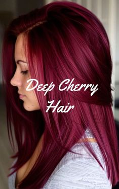 Magenta Hair Colors, Dark Hair Dye, Magenta Hair, Cherry Hair, Color Highlights, Hair Color Highlights, Woman Back, Dream Hair, Hair Dye