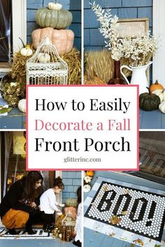 how to easily decorate a fall front porch