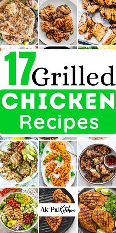 These simple grilled chicken recipes are juicy, tender, and extremely flavourful. In this collection, some are healthy grilled chicken recipes and all are perfect for the weeknight dinner with side dishes. Simple Grilled Chicken Recipes, Simple Grilled Chicken, Grilled Chicken Dishes, Mexican Grilled Chicken, Healthy Grilled Chicken Recipes, Grilled Chicken Sandwich Recipes, Grilled Chicken Recipes Easy, Healthy Grilled