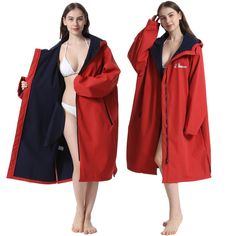 PRICES MAY VARY. PLUS SIZE: Oversized swim park for unisex adult and youth. LxW: 43.3”x31.5”(110x80cm), weight: 1.87lb(0.85kg), sleeve length: 31.5”(80cm). (Length is shoulder to hem excluding hood) KEEP WARM: External Windproof and waterproof PET fabric with internal short fleece lining, keep your body warm and dry in any climates. Full sleeves are more airtight and warmer to the arm in low temperatures. UNIQUE DESIGN: Pocket zippers with water barriers, which can be closed to keep out the rain Winter Running, Water Resistant Jacket, Clean Machine, Body Warmer, Waterproof Jacket, Warm Coat, Full Sleeves, Keep Warm, Full Sleeve