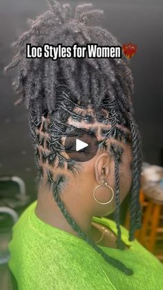 1.4K views · 757 reactions | Another loc style for women😍  Try this style at your next appointment🥰❤️‍🔥  📍Atlanta: September 28th & 29th📍 (28th is all booked up)  Shop my ABE GOATED products‼️🛍️ Link in my bio to purchase🥰  Text: (478) 340-8131 for more info‼️ Link is in my bio to book😌  ——————  Follow @step.dalocgoat for more content🐐❤️‍🔥  #locs #locsstyles #locstylesforwomen #locstylesformen #locjourney #loclife #locliving #longlocs #charlottelocs #atlantaloctician #charlotteloctician #atlantalocs #atllocstylist #cltlocs #locslocslocs #locnation #dreadlocks #dreadhead #dreads #retwist #retwistdreads #retwistlocs #retwistandstyle #longlocstyles #shortlocs #kiddielocs #kidlocstyles #locextensions #locreattractments #wicks | Stephanie H. | Queen · We Will Rock You (Megan Thee Stal Hairstyles For Locs Updo, Cute Loc Hairstyles For Women Short, Cute Loc Updos, Woman Locs Hairstyles, Loc Petal Bun Styles, How To Style Locs Black Women, Low Loc Bun Styles, Loc Styles For Wedding Brides, Professional Loc Styles