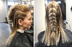 Viking Bridal Hair, Viking Hairstyles Female, Viking Hairstyle, Long Hairstyle, Viking Woman, Trendy Hairstyle, Hairstyles Women