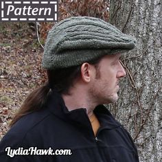 a man with long hair wearing a hat next to a tree and text that reads pattern