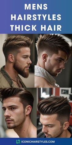 Men's Hairstyles Thick Hair Men With Thick Hair, Mens Haircuts Thick Hair, Hairstyles Thick Hair, Hairstyles For Thick Hair, Thick Hair Cuts, Mens Hairstyles Thick Hair, Modern Haircuts