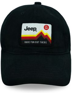 PRICES MAY VARY. Have Fun Out There: Jeep's popular embroidered logo is featured on the front of our Detroit Shirt Company heavy garment-washed twill hat Soft and Comfortable: The special garment washing process softens the fabric, making the hat comfortable to wear. The hat features a standard 3-inch long bill, providing just the right amount of sun protection Velcro Closure: Features a stick Velcro closure type for quick adjustments and a secure fit Unique Details: Includes additional design e Jeep Brand, Cool Jeeps, Jeep Girl, Girl With Hat, Logo Embroidered, Embroidered Patches, One Size Fits All, Trucker Hat, Caps Hats