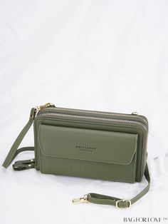 BagForLove - Green PU Phone Wallet with Letter Graphic Design Product Description Closure Type Zipper Color Green Pattern Type Plain Strap Type Adjustable Material PU Leather Composition 100% Polyester Size Chart INCH CM Bag Height Bag Length Bag Width 7.9 inch 4.3 inch 2.4 inch Bag Height Bag Length Bag Width 20 cm 11 cm 6 cm Details Pictures Similar Products h2 { text-align: center; } /* æ¢è¡ */ li{ white-space: normal; word-break: break-all; word-wrap: break-word; } .red-box { width: 100%; Casual Wallets With Large Capacity, Casual Large Capacity Wallets For Daily Use, Casual Large Capacity Wallet, Casual Bags With Card Slots, Green Everyday Wallet With Mobile Phone Bag, Green Wallet With Mobile Phone Bag For Everyday, Casual Everyday Bag With Card Slots, Casual Crossbody Wallet For Daily Use, Letter Graphic Design