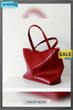 Versatile New Commuter Leather Shoulder Messenger Bag Shoulder Messenger Bag, Wine Red, Messenger Bag, Leather, Red