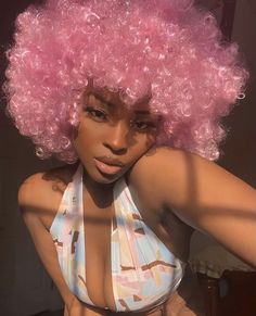 Cotton Candy Pink Hair, Cotton Candy Hair, Dyed Curly Hair, Trending Hair, Candy Hair, Hair Trend