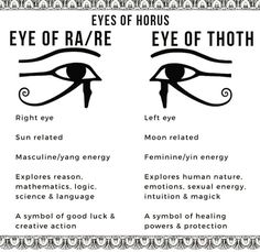 an eye chart with two different types of iris's eyes and their corresponding features