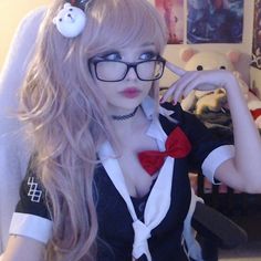 emiru Junko Enoshima cosplay Junko Enoshima Cosplay, Girly Costumes, Danganronpa Junko, Byakuya Togami, Junko Enoshima, Danganronpa Game, Japanese Video Games, Cosplay Cute, Danganronpa 1