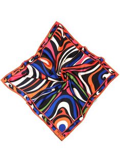 multicolour silk twill weave marbled pattern logo print at the hem square shape finished edge Pucci Scarf, Pucci Print, Pattern Logo, Printed Silk Scarf, Twill Weave, Silk Twill, Emilio Pucci, Square Shape, Silk Scarf