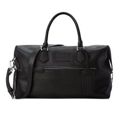 ad eBay - Men’s Polo Ralph Lauren Pebbled Leather Duffle Bag Weekender Carry On Black New - Buy Now, click the link (eBay) Luxury Duffle Bag, Leather Duffle Bag, Leather Duffle, Accessories Clothing, Leather Zipper, Luggage Tags, Leather Top, Pebbled Leather, New Black