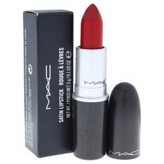 MAC MAC Lipstick - Red by MAC for Women - 0.1 oz Lipstick Mac Lip, Mineral Fusion, Mac Lips, Mac Matte Lipstick, Satin Lipstick, Women Cosmetics, Mac Lipstick, Lip Brush, Lip Pencil