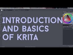 an image with the words, instruction and basicss of krita