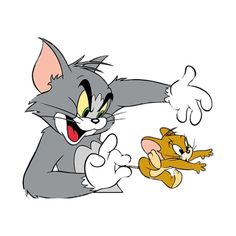 an image of a cartoon cat and mouse