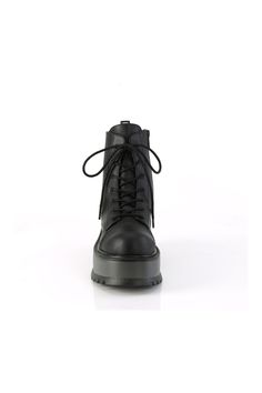 2" Platform Lace-Up Ankle Boot, Side Zipper - Fit Guide: True to Size - Heel Height: 2" Platform - Brand: Demonia - Shown in Women's Sizes - Country of Origin: Imported Demonia Platform Boots, Emo Boots, Chunky Combat Boots, Demonia Boots, Concert Wear, Alternative Shoes, Demonia Shoes, Festival Shoes, Punk Boots