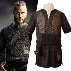 Embark on a legendary voyage back to the age of valiant warriors and majestic kings with our Ragnar Lothbrok Viking Leather Jacket. This authentic cosplay costume is not just a piece of clothing; it's a portal to the past, meticulously crafted to transform you into the heroic King of Kattegat himself. Designed for history enthusiasts and cosplay aficionados alike, this jacket is a unique gift that will leave any history buff utterly awestruck. Our master artisans have meticulously handcrafted th Plus Size Viking Costume, Men’s Viking Costume, Viking Costume For Larp And Cosplay Events, Viking Costumes For Larp And Medieval Festivals, Viking Costume For Medieval Festivals, Viking Costume Men, King Attire, Mens Viking Costume, Viking Clothes