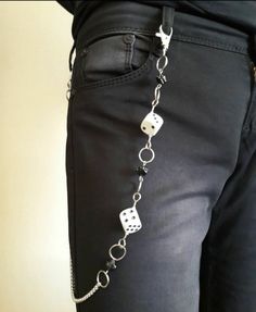 Metal Punk Rock Layered Chain Keychains For Men Women Waist Key Chain Wallet Jeans Hip-hop Pants Belt Chains Dice Pants Chains Jewelry Accessories Material: Steel and Plastic Dices Size: 60 CM Due to the light and screen difference, the item's color may be slightly different from the pictures. Please understand. Make sure you don't mind before you bid. Please allow 10-20mm differences due to manual measurement Estimated time of delivery will also take about 21 to 35 days. Belt Chains, Rock Accessories, Fantasy Jewelry Magic, Keychains For Men, Key Chain Wallet, Chains Accessories, Pants Chain, Scene Accessories, Pant Chains