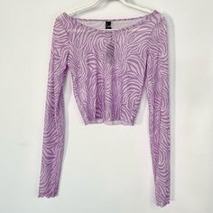 Kendall + Kylie Long Sleeve Sheer Lilac Zebra Print Top. Technically A Swim Suit Cover But Would Be Cute To Wear As A Top. Excellent Condition! Nwt Size: Women’s L (Fits M/L) Material: 95% Polyester, 5% Spandex Spring Zebra Print Tops, Trendy Zebra Print Summer Top, Trendy Zebra Print Tops For Spring, Casual Zebra Print Tops For Spring, White Zebra Print Tops For Summer, Purple Long Sleeve Crop Top For Spring, Casual Stretch Zebra Print Top, Spring Zebra Print Stretch Top, Spring Stretch Zebra Print Top