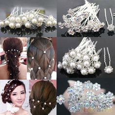 This Set Of 5 Stunning Hairpins Will Add An Elegant Touch To Your French Braid Or Upswept Hairstyle For Wedding, Anniversary, Or Special Evening Out. Comes In 2 Styles 1) Crystal Or 2) Pearl And Crystal Flower Pins. Comes With A Complimentary Gift Bag And Free Shipping. New Condition. Crystal Flower Pins Pearl-Crystal Flower Clear New Hair Pins Wedding Anniversary Formal Wear Free Shipping Ladies Hair Pins Womens Hair Pins Girls Hair Pins Flower Girls Hairpin Bridal Hair Tiara, Long Bridal Hair, Tiara Hairstyles, Crystal Hair Pins, Flower Crystal, Bridal Hair Flowers, Blue Bridal, Wedding Hair Pins, Flower Hair Pin