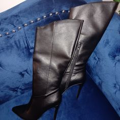 Pointed Toe Boots Edgy Wide Calf Boots For Night Out, Spring Wide Calf Boots For Night Out, Casual Knee-high Boots With Pointed Toe For Night Out, Casual High Ankle Heeled Boots For Night Out, Tall Chic Boots For Night Out, Chic Wide Calf Boots For Night Out, Pointed Toe Boots, Toe Boots, Heel Boots