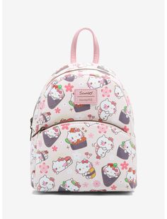 Loungefly Hello Kitty Sushi Mini Backpack Hello Kitty Sushi, Different Sushi, Hello Kitty Backpack, Takeshita Street, Kitty Backpack, Loungefly Hello Kitty, Kawaii Hello Kitty, Hello Kitty Dress, Charmmy Kitty