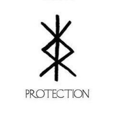 the logo for protection is shown in black and white, with an image of two intersecting lines