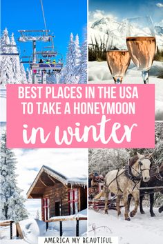 the best places in the usa to take a honeymoon in winter