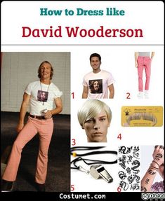 the cover of how to dress like david wooderson, with pictures of his hair and makeup